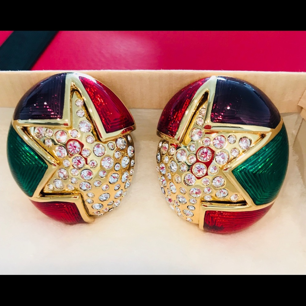 SWAROVSKI AUSTRIAN CRYSTAL EARRINGS - NWOT